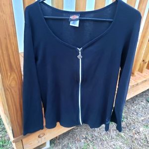 Harley Davidson Women's Zip Up Long Sleeve Shirt Sz: 1X *Destination Shirt*